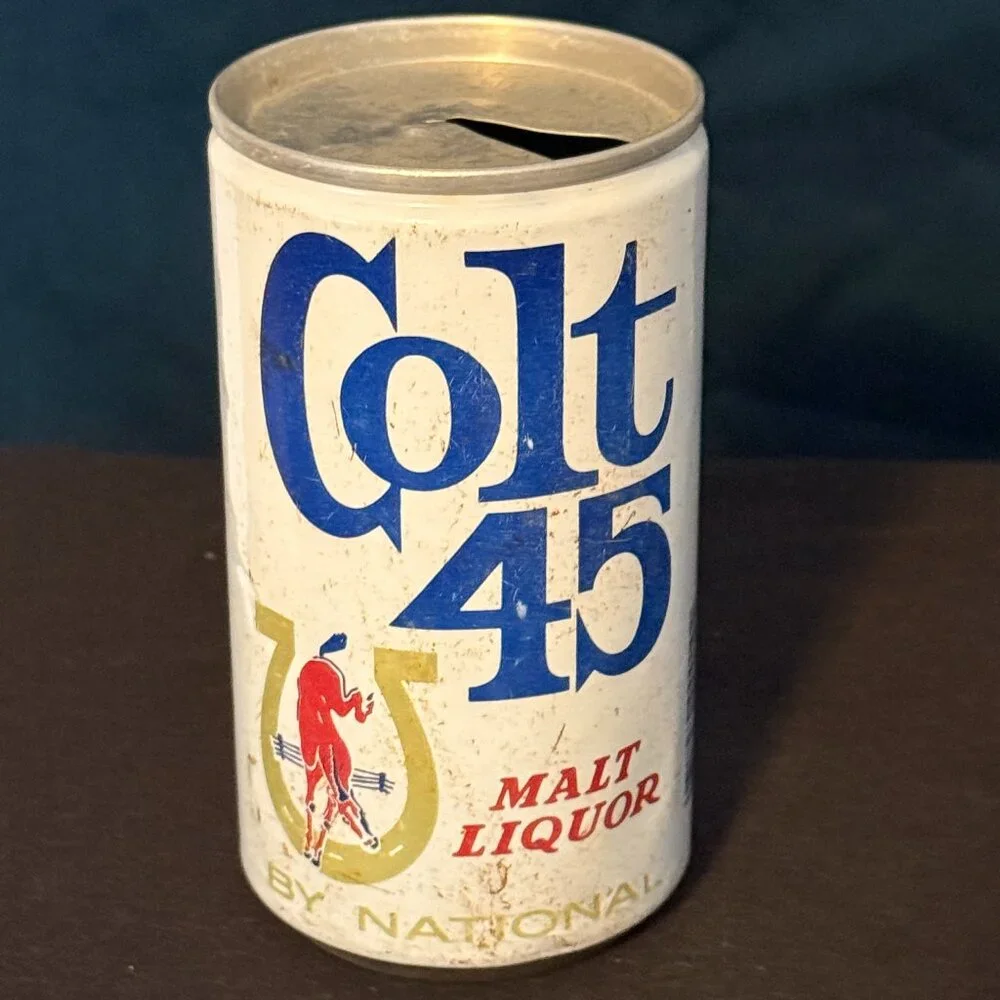 Colt 45 Malt Liquor vintage aluminum can